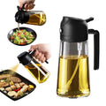 Dual-Function Olive Oil Dispenser Bottle
