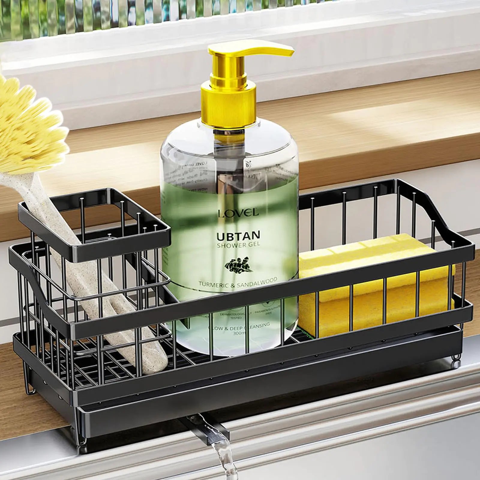 Kitchen Sink Caddy & Sponge Holder