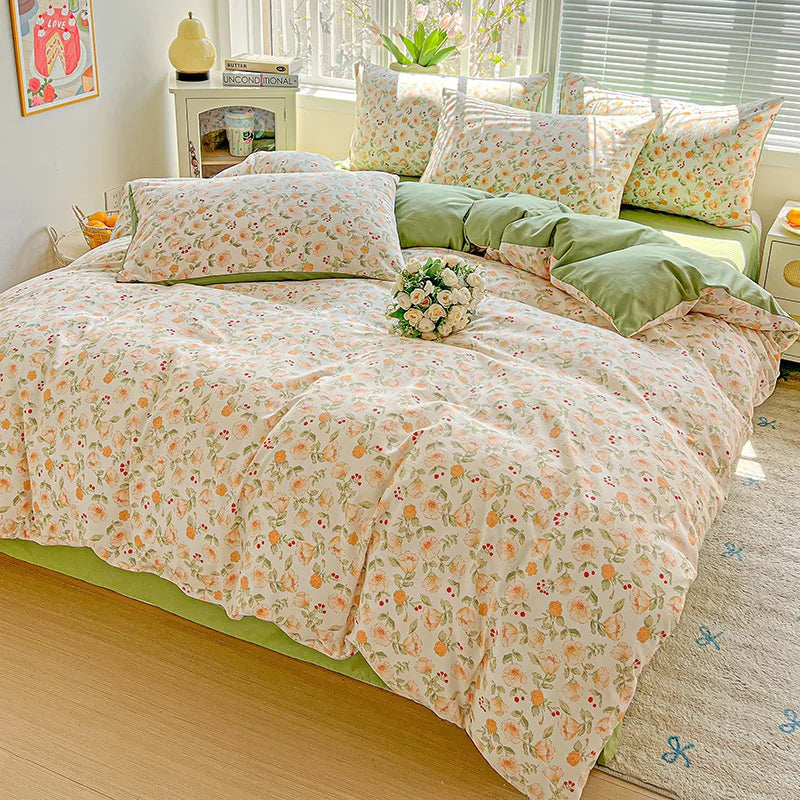 Floral Printed Bedding Set