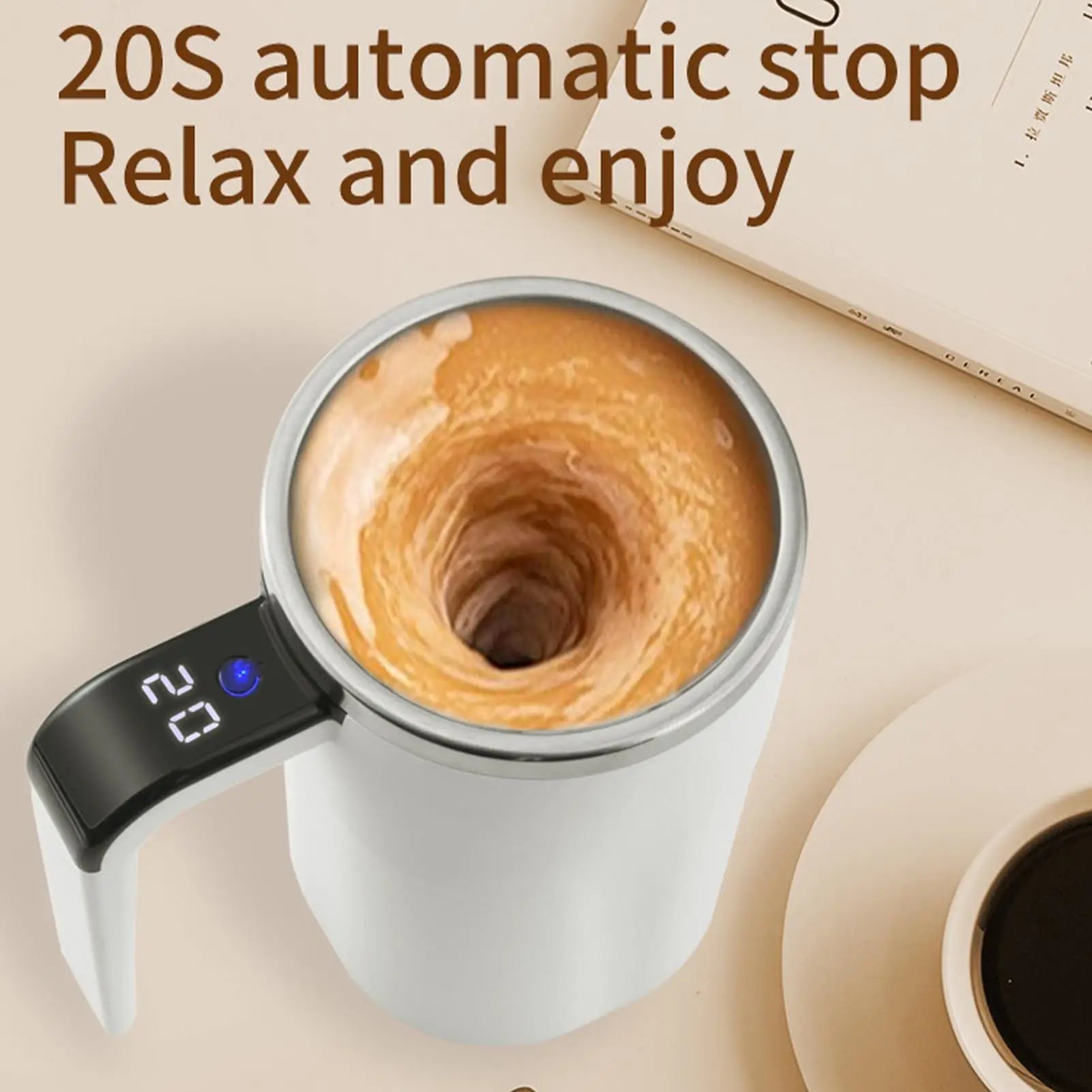 Self-Stirring Electric Coffee Mug