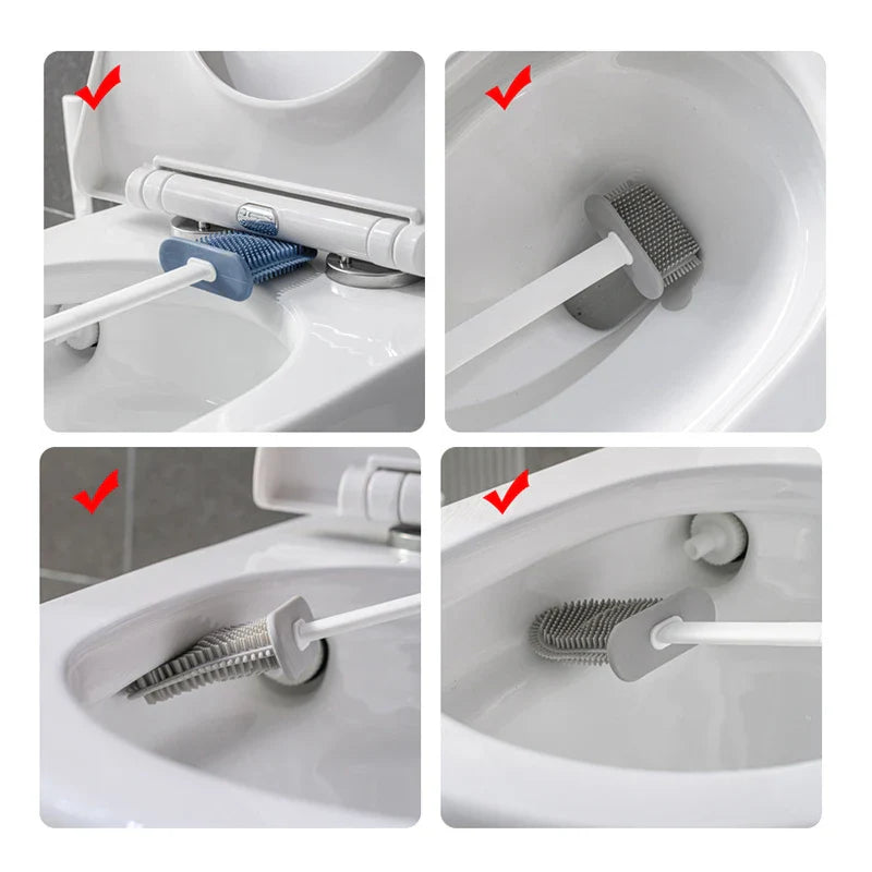 Wall-Mounted Toilet Brush & Holder