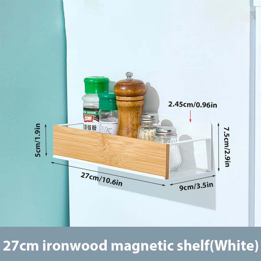 Magnetic Fridge Spice Rack & Storage Shelf