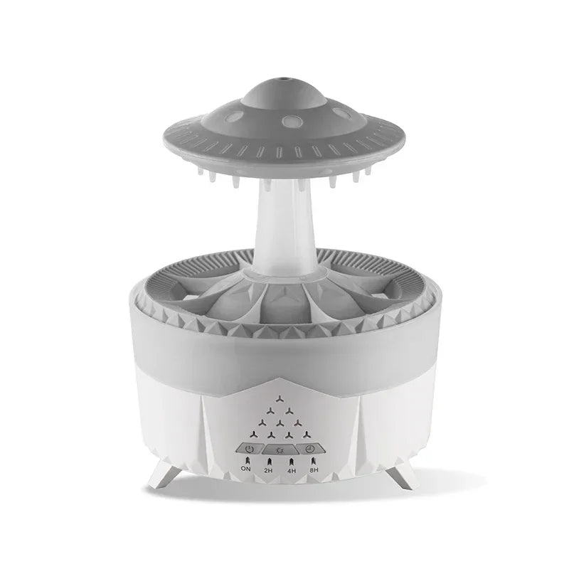 RainDrop™ Cloud Mood Humidifier — Cascading Water Effect with Ambient Light