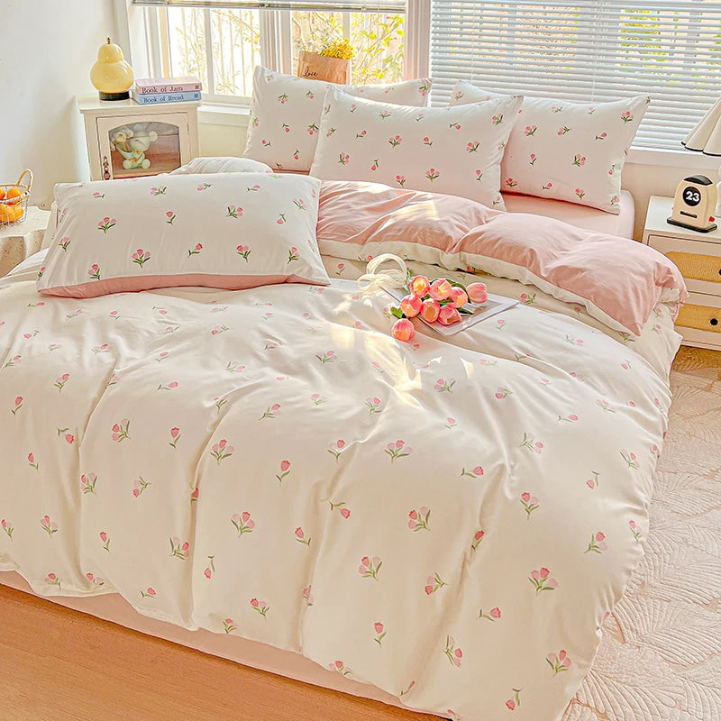 Floral Printed Bedding Set