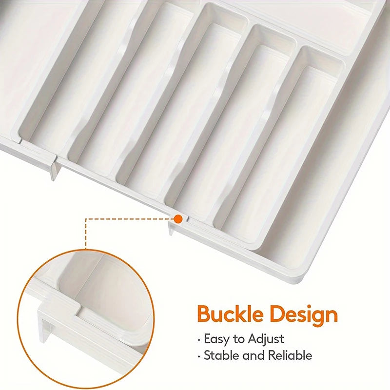 Expandable Kitchen Drawer Utensil Organizer
