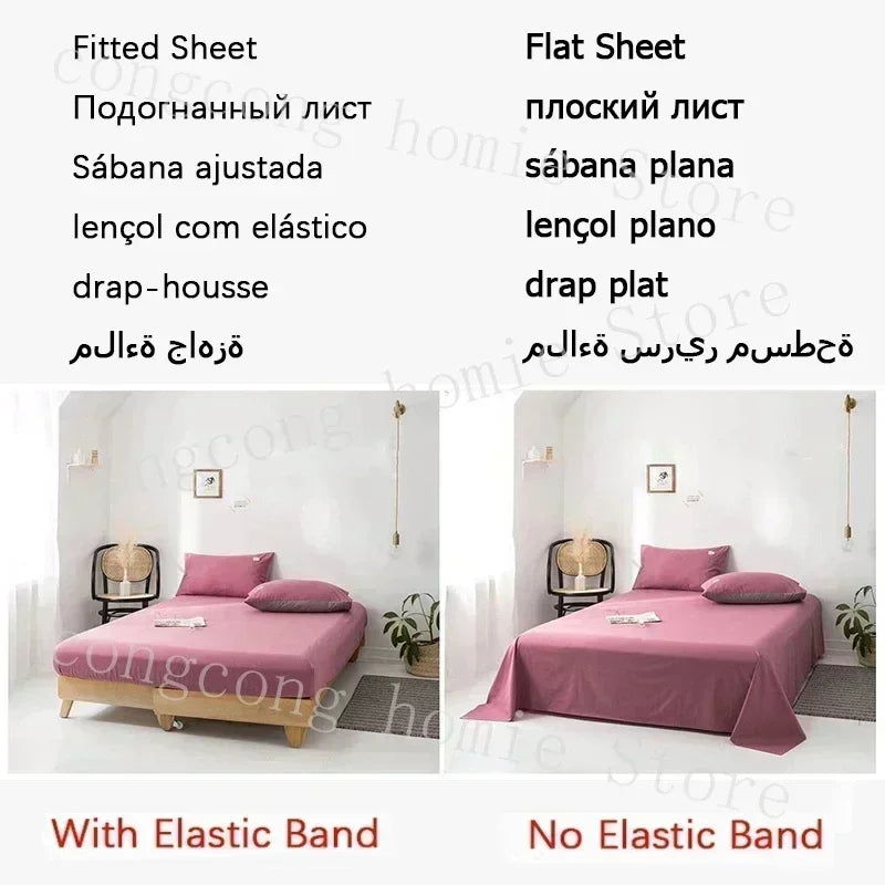 Milk Velvet Bedding Set — Warm Duvet Cover, Sheet & Pillowcases