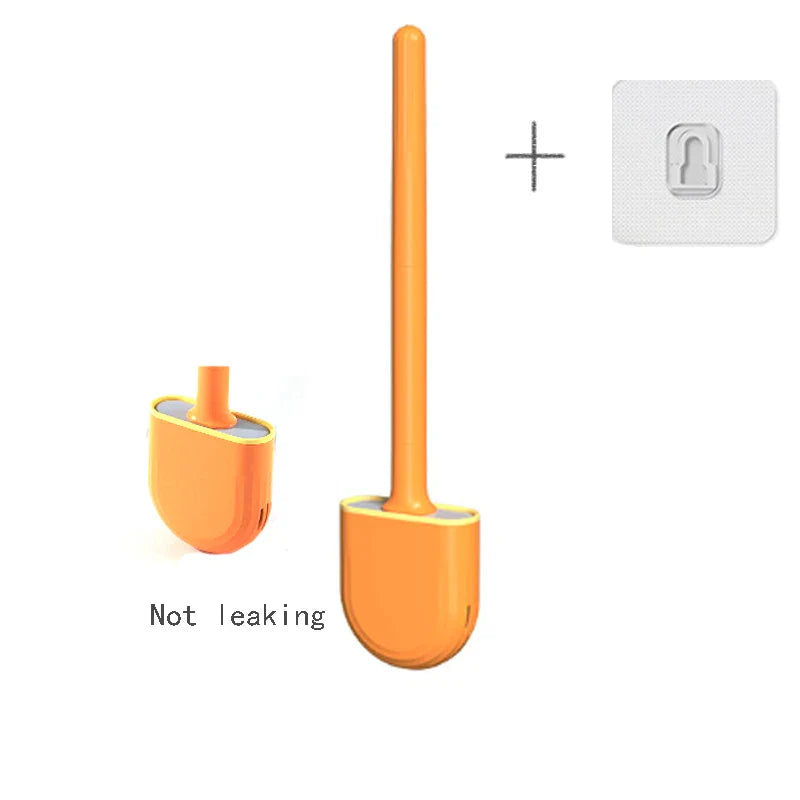 Wall-Mounted Toilet Brush & Holder