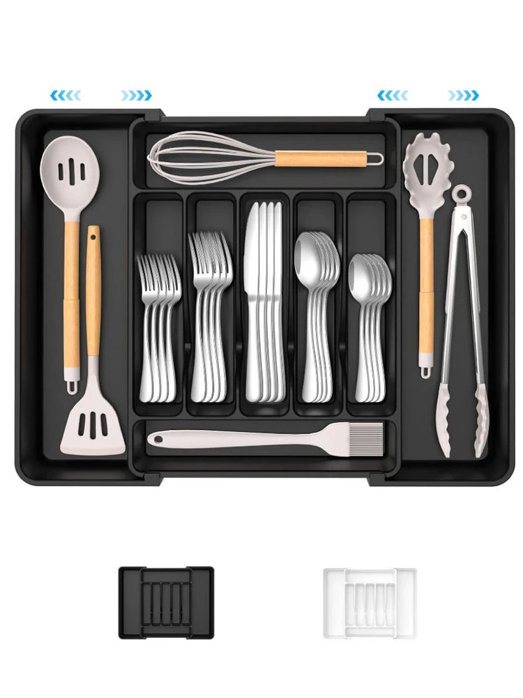 Expandable Kitchen Drawer Utensil Organizer