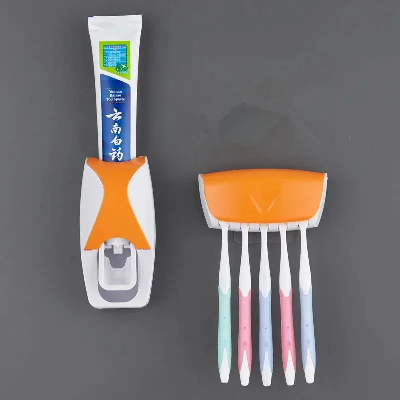 Wall-Mounted Toothbrush Holder Set