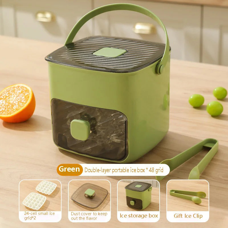 48-Cube Ice Tray with Lever Release