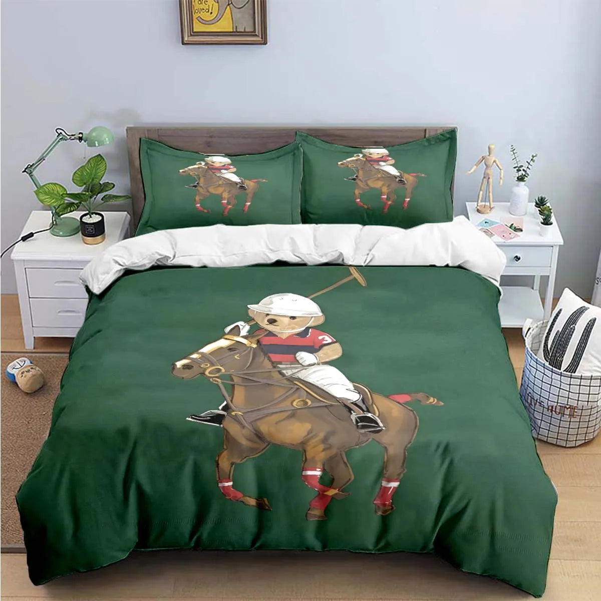 Bear Print Duvet Cover Set