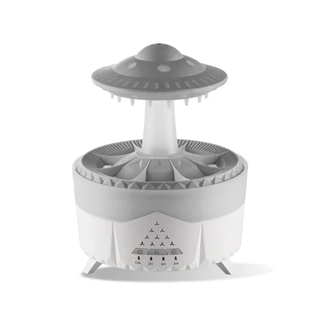 RainDrop™ Cloud Mood Humidifier — Cascading Water Effect with Ambient Light