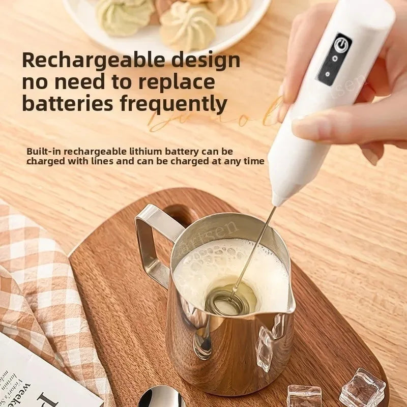 Wireless Electric Milk Frother & Mini Blender