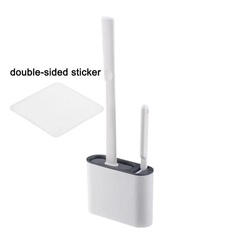 Wall-Mounted Toilet Brush & Holder