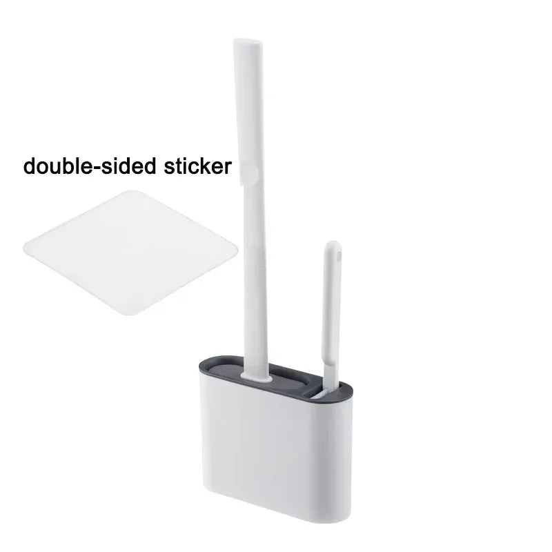 Wall-Mounted Toilet Brush & Holder