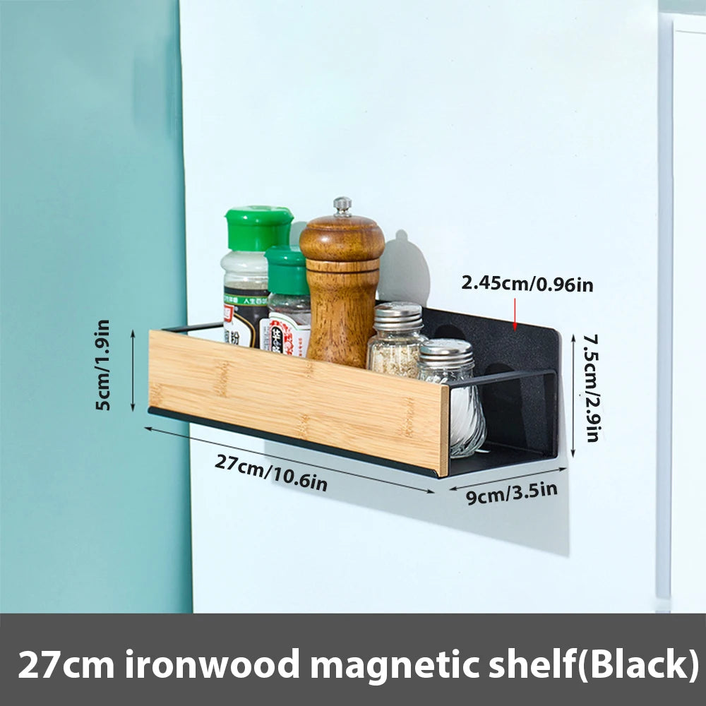 Magnetic Fridge Spice Rack & Storage Shelf