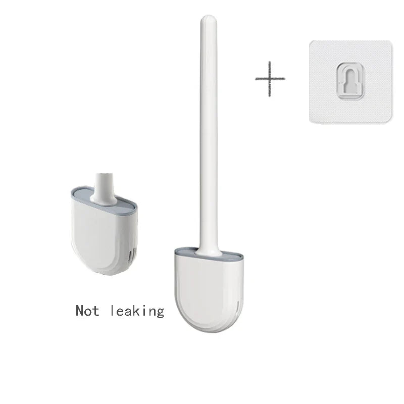 Wall-Mounted Toilet Brush & Holder