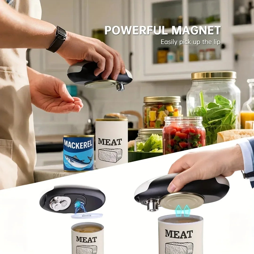 OpenEase™ Cordless Electric Can Opener — USB-C One-Button Automatic