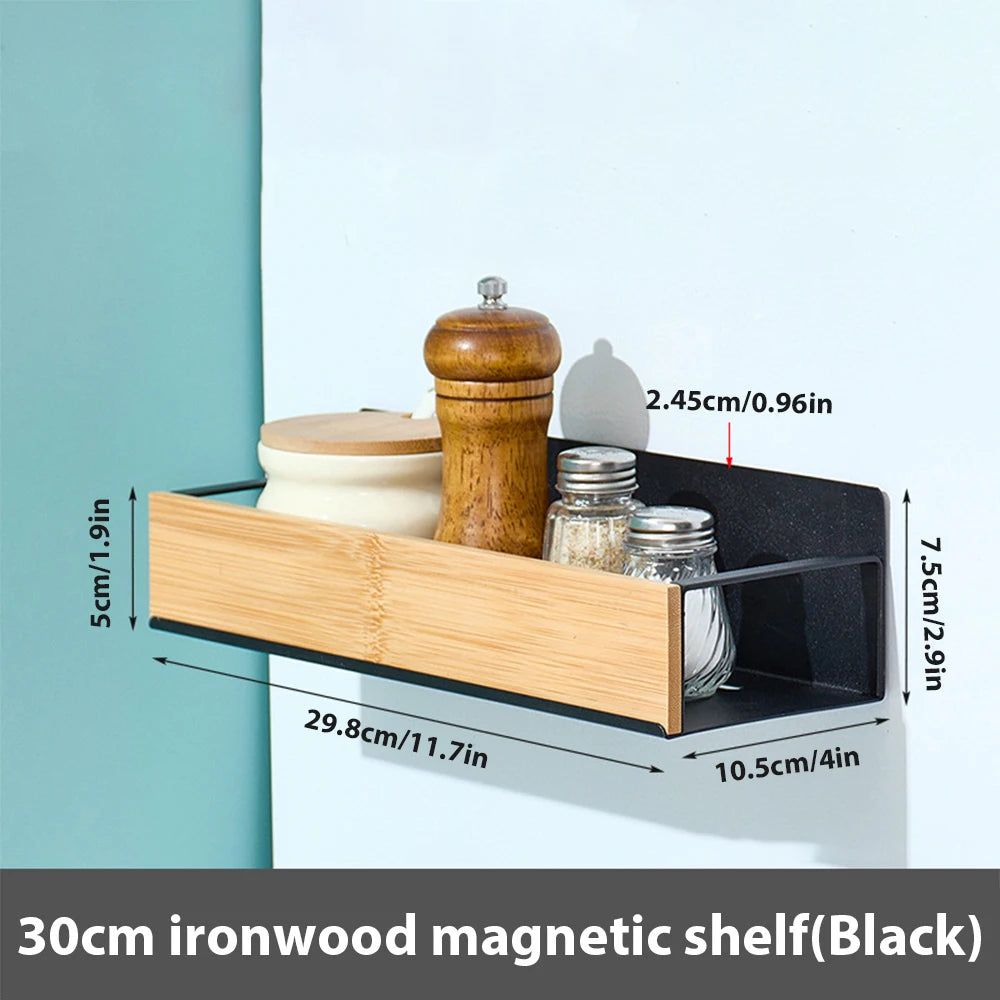 Magnetic Fridge Spice Rack & Storage Shelf