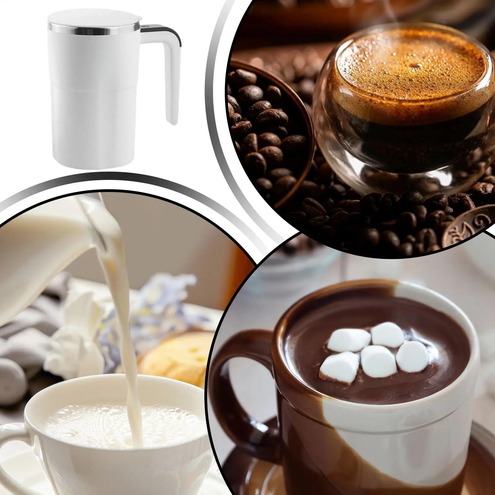 Self-Stirring Electric Coffee Mug