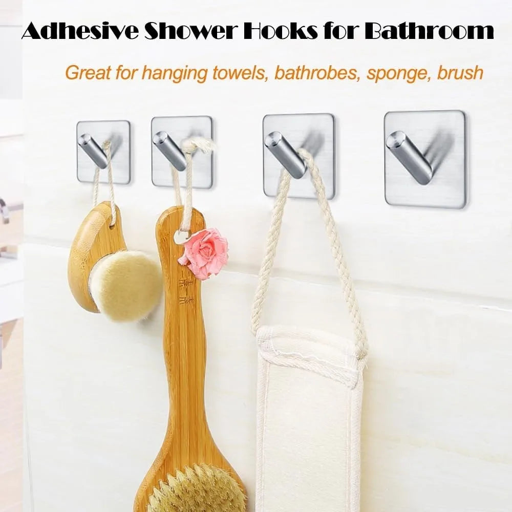 Heavy-Duty Adhesive Towel Hooks