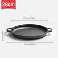 IronChef™ 28cm Cast Iron Skillet — Non-Stick Flat Pan for Steak, Pizza & More