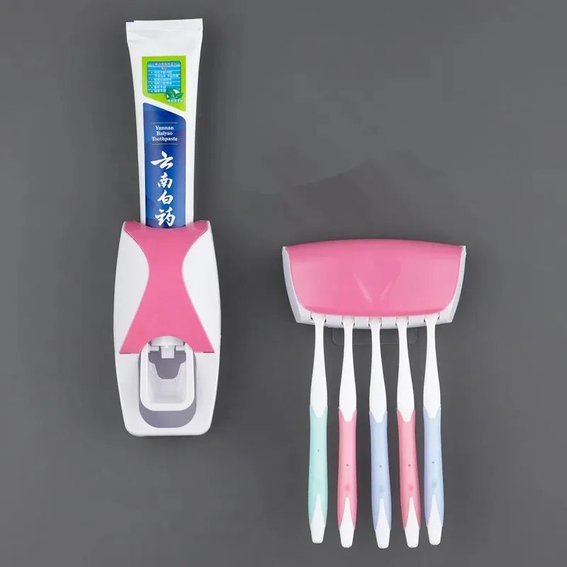 Wall-Mounted Toothbrush Holder Set