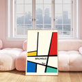 ArtWall™ Bauhaus Geometric Poster — Self-Adhesive Gallery Wall Print, No Frame Needed