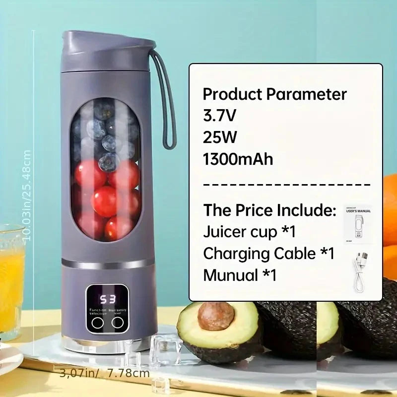 BlendGo™ Portable USB Handheld Blender — Smoothies, Milkshakes & Juices On the Go