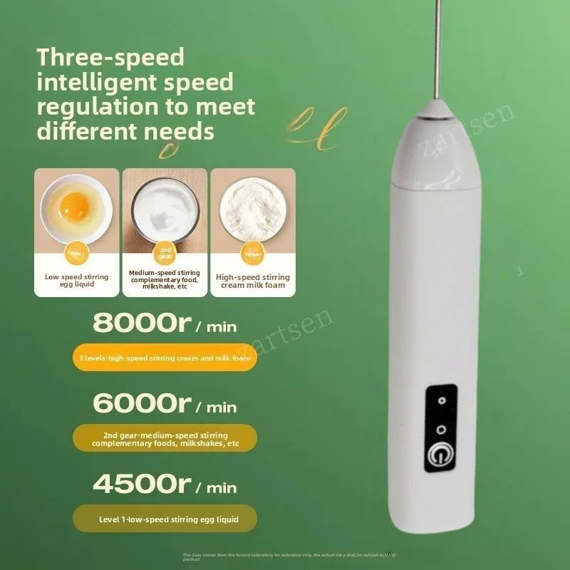 Wireless Electric Milk Frother & Mini Blender