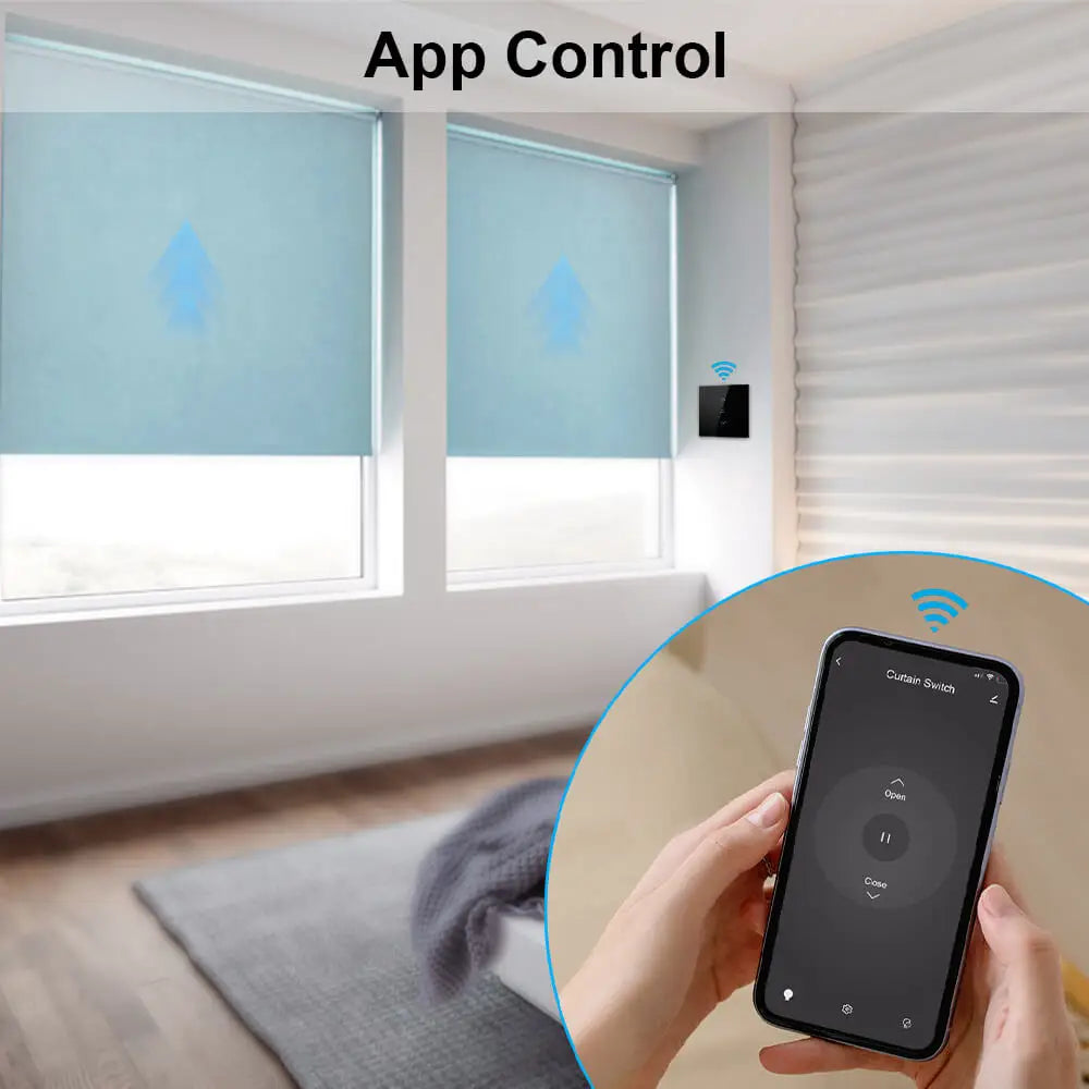 Smart Curtain Switch — WiFi, Voice & App Control