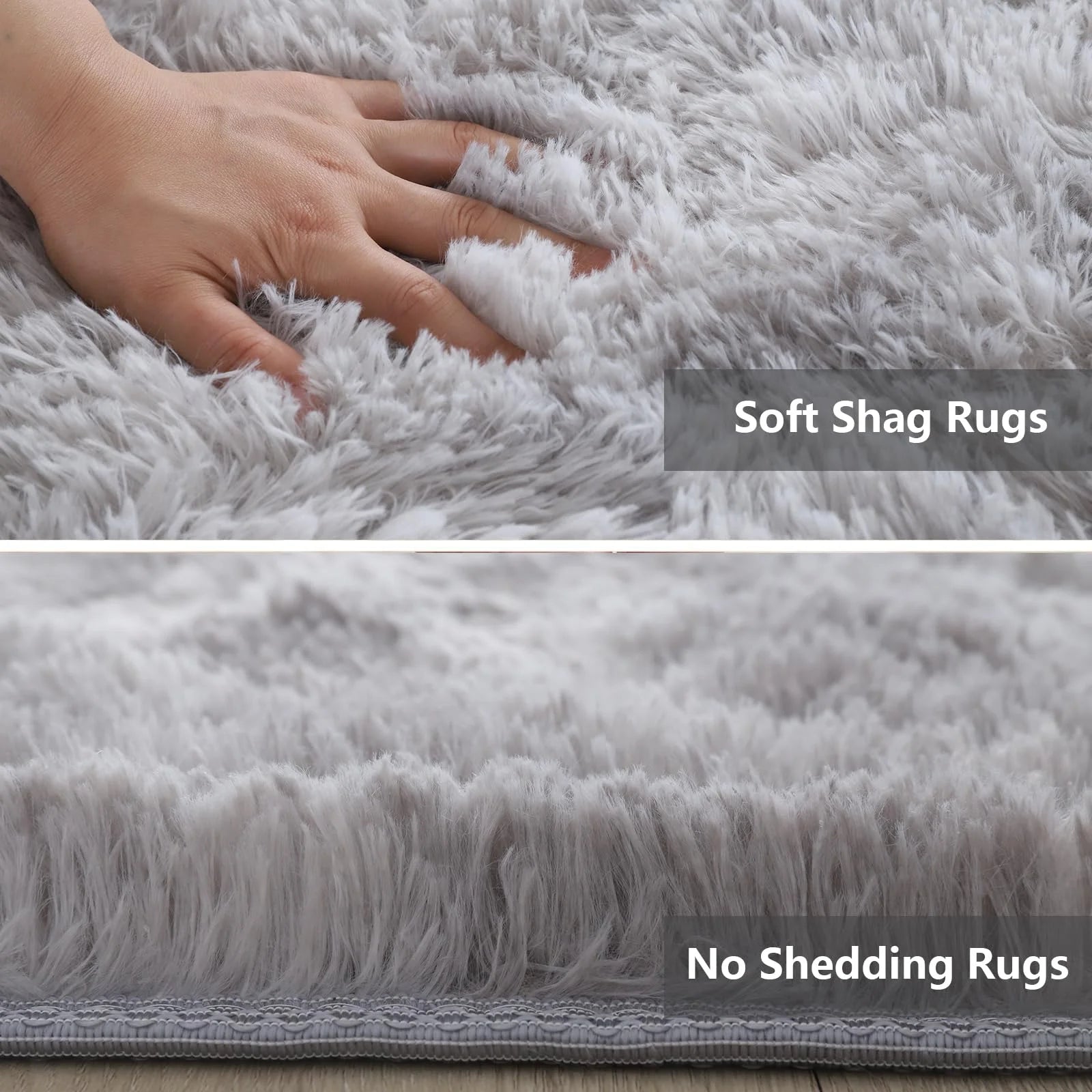 Kavynzo Ultra Soft Puffy Rug For Bedroom Living Room Nursery Carpet