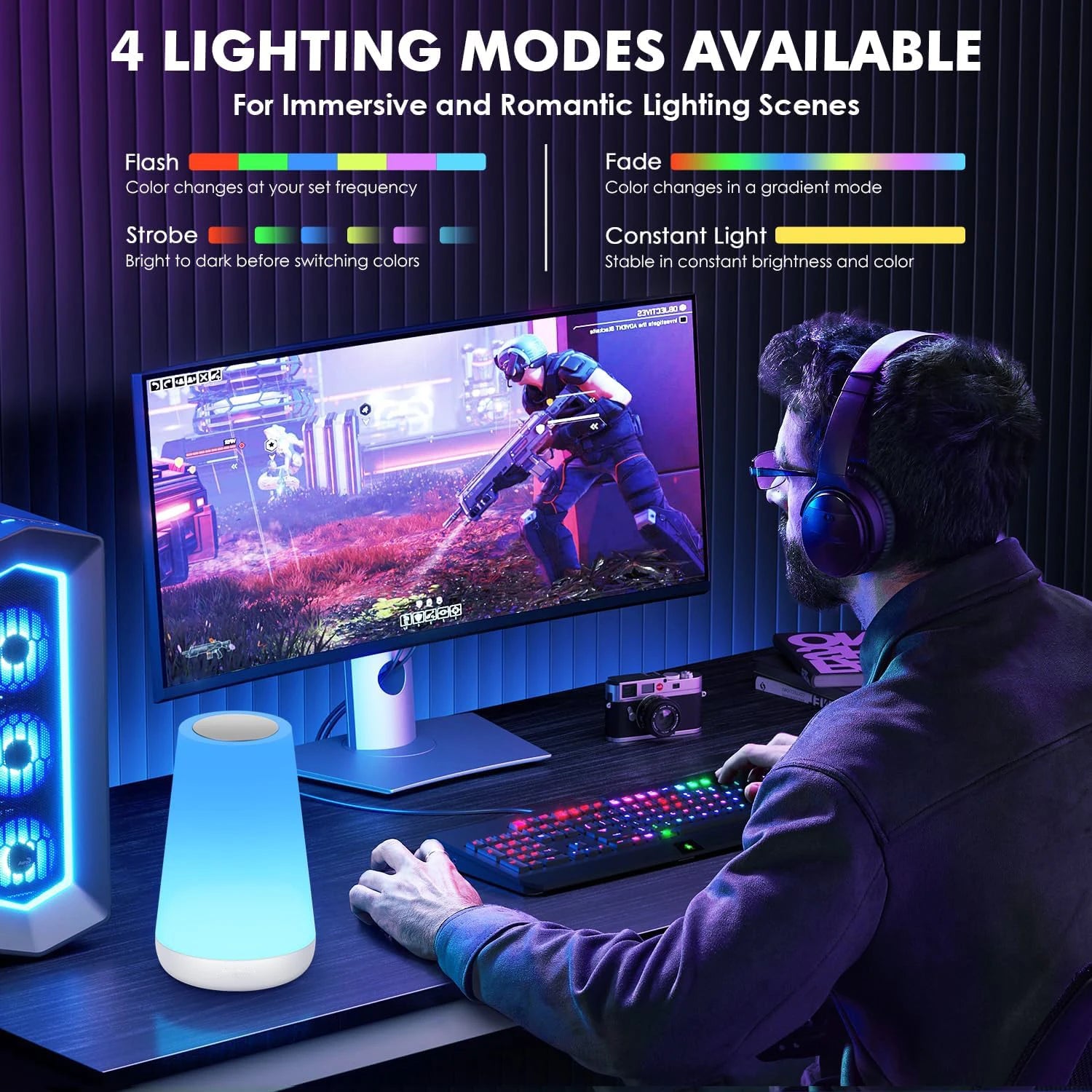 RGB LED Night Light with Remote Control