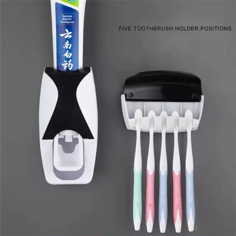 Wall-Mounted Toothbrush Holder Set