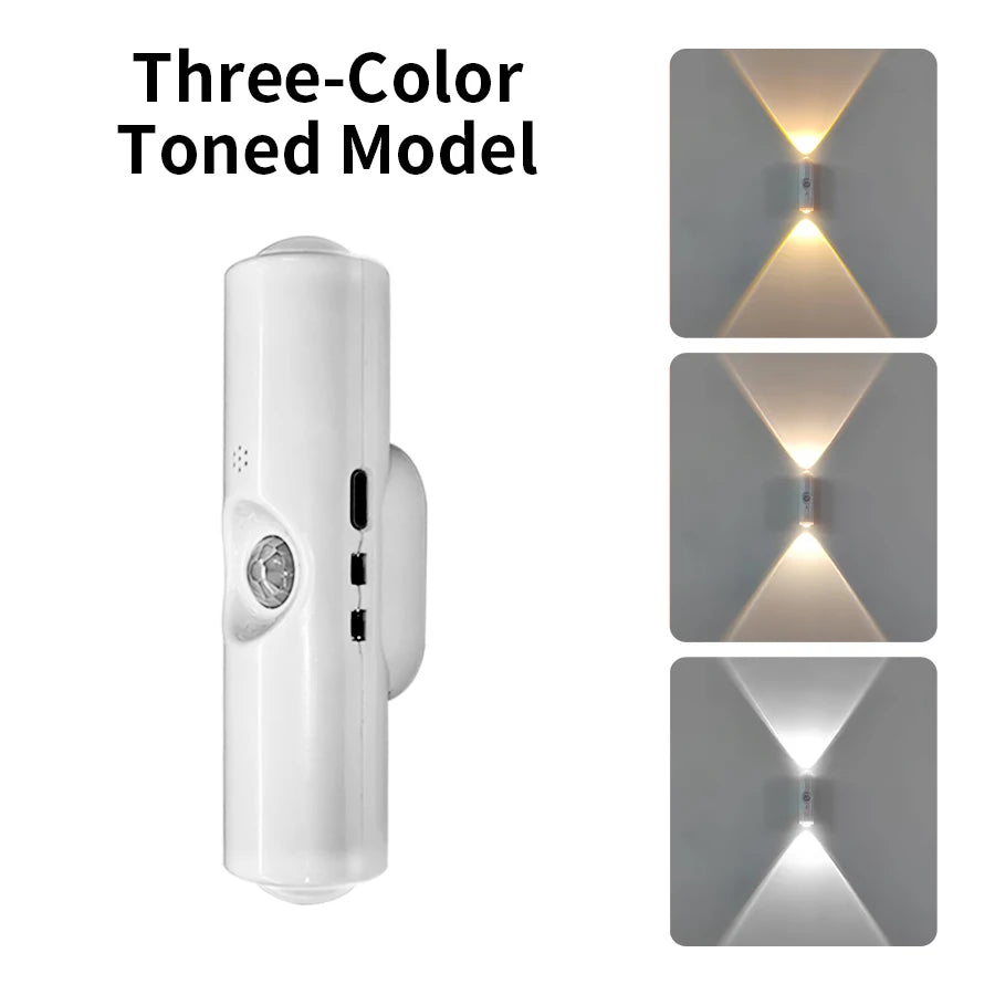 MoodGlow™ RGB Magnetic Wall Light — Motion Sensor, Rechargeable, Dimmable