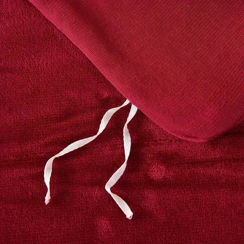 Milk Velvet Bedding Set — Warm Duvet Cover, Sheet & Pillowcases