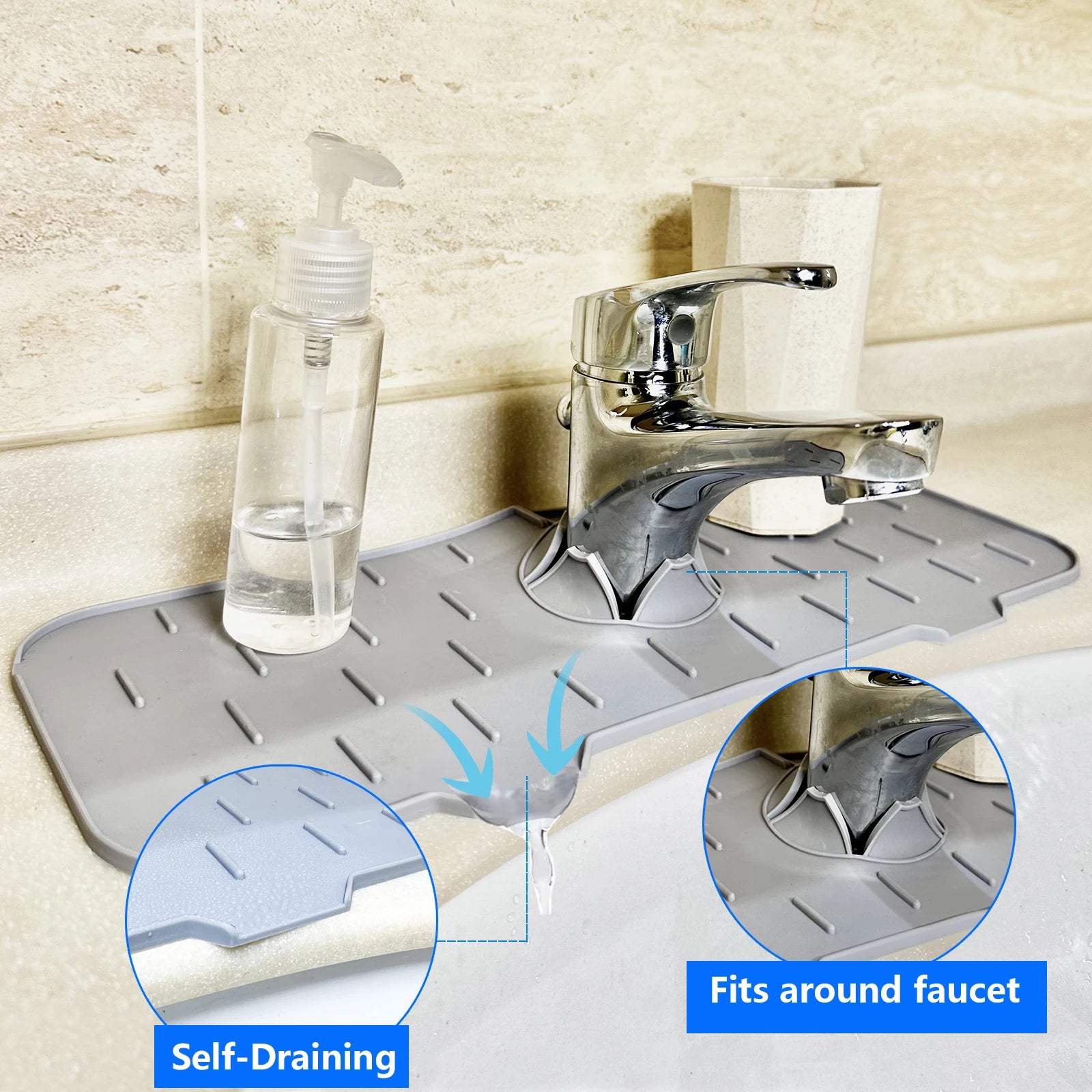Silicone Kitchen Sink Faucet Pad
