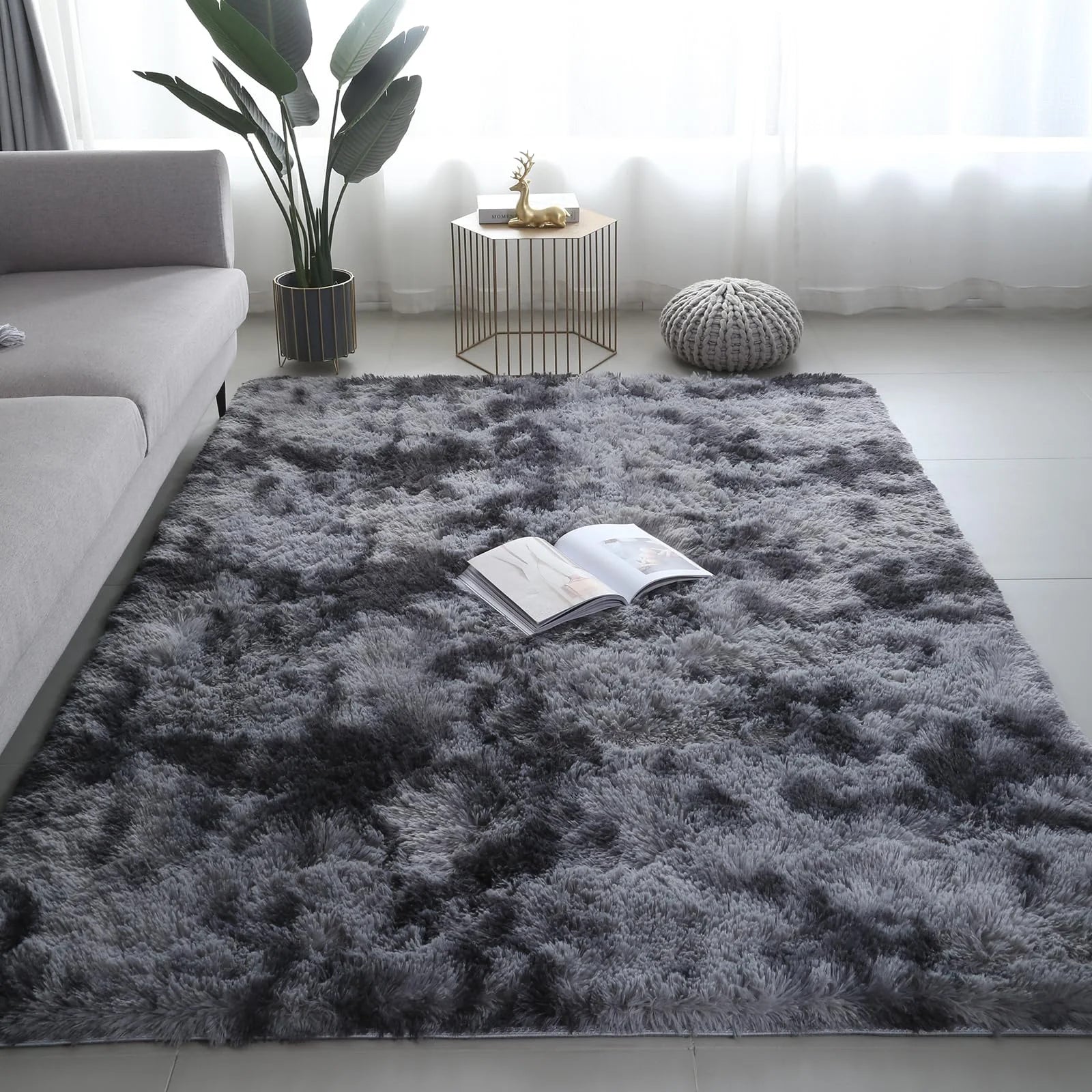 Kavynzo Ultra Soft Puffy Rug For Bedroom Living Room Nursery Carpet