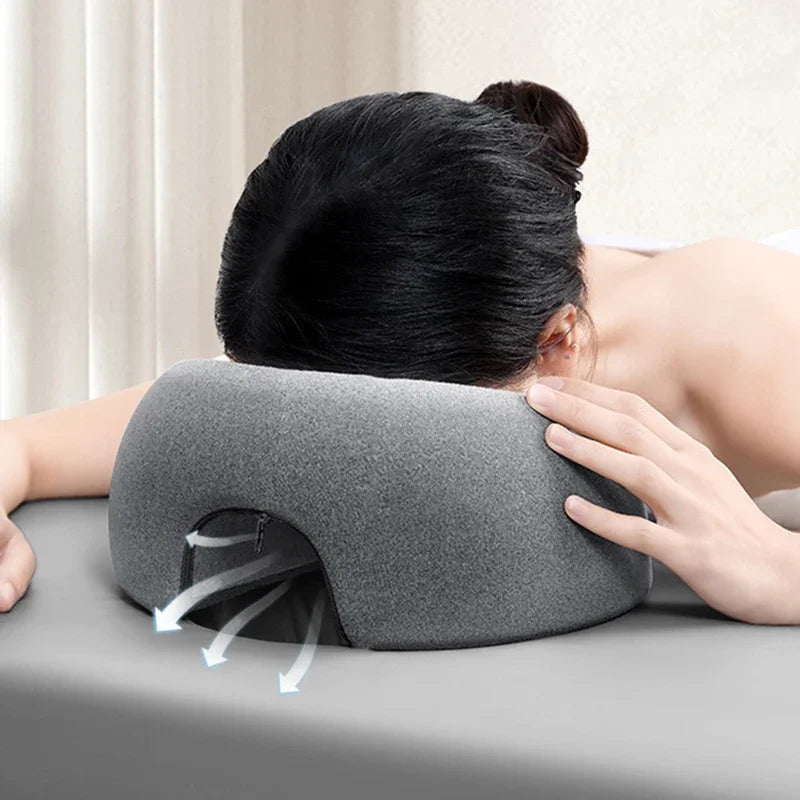 Prone Sleep Pillow — Memory Foam Face-Down Support