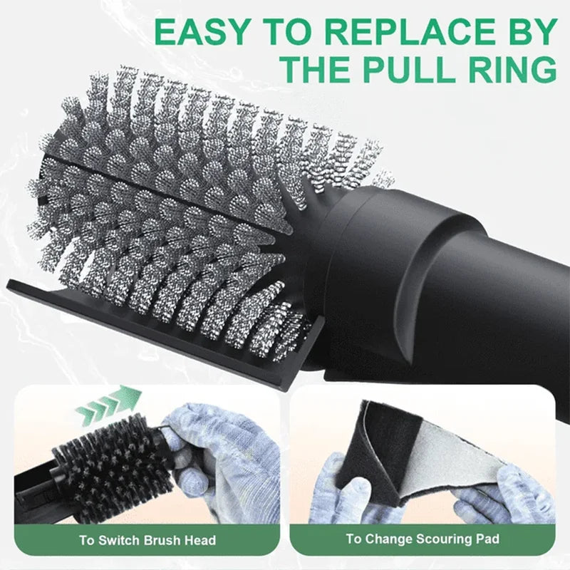 Electric Grill Brush — 3-Speed, 180° Adjustable Head