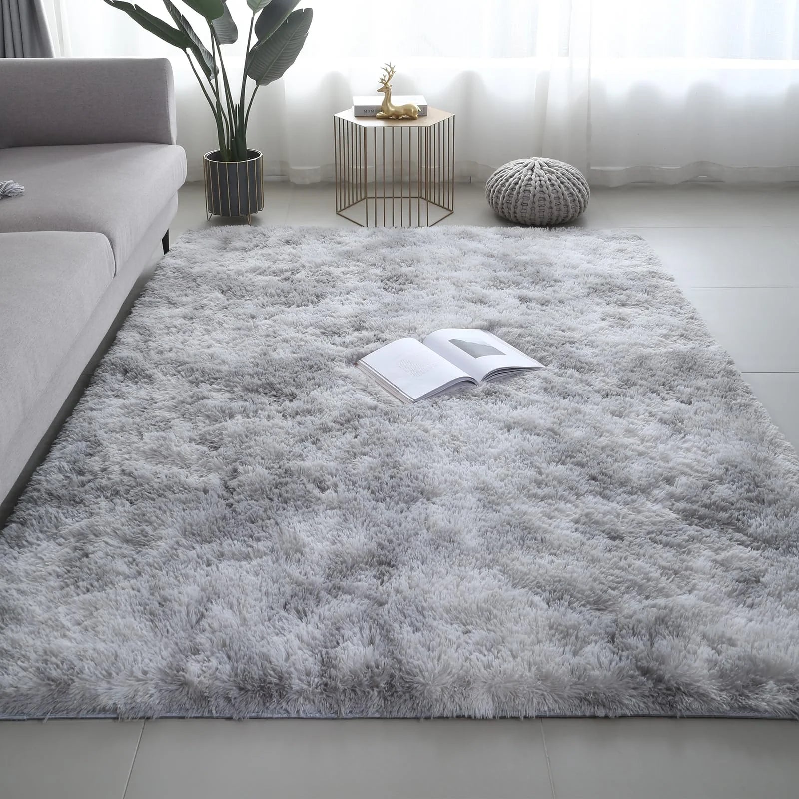 Kavynzo Ultra Soft Puffy Rug For Bedroom Living Room Nursery Carpet