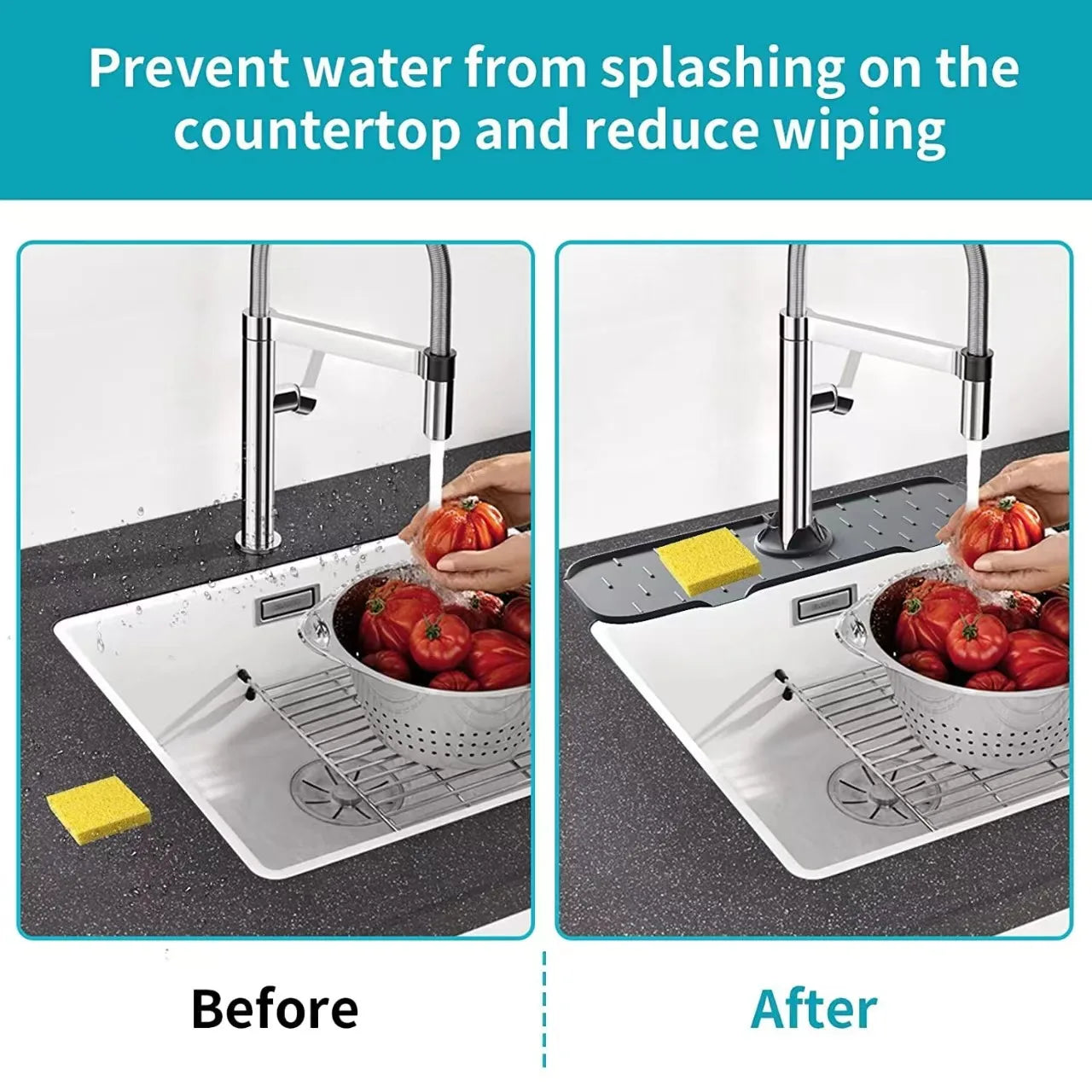 Silicone Kitchen Sink Faucet Pad