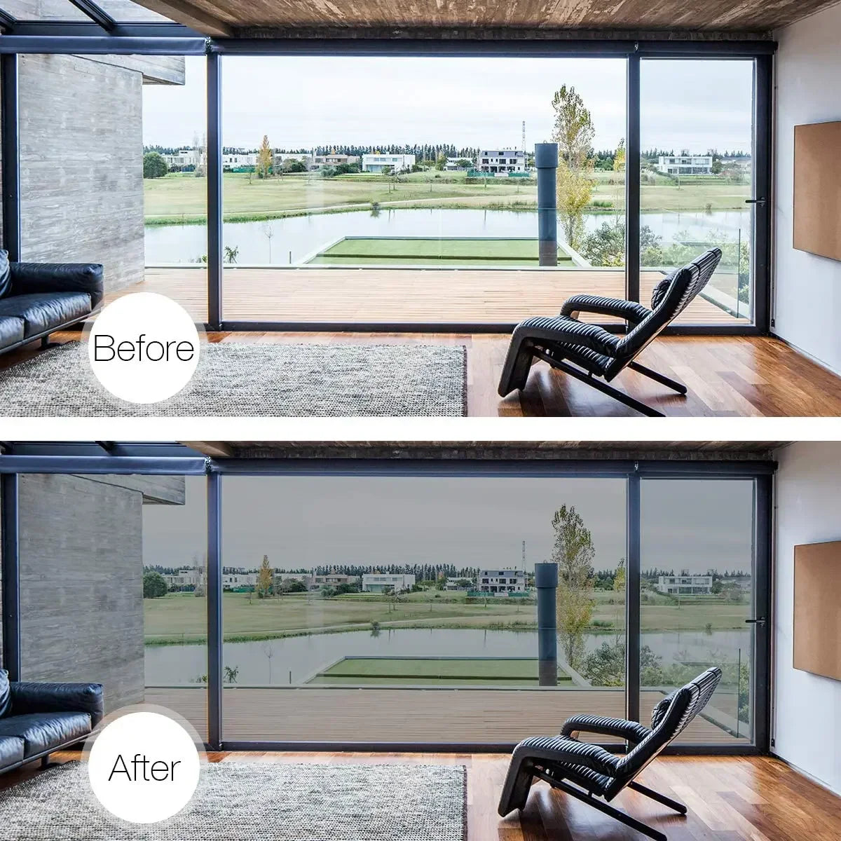 Galaxy Reflect™ Privacy Window Film — One-Way Mirror, UV Blocking, No-Glue DIY