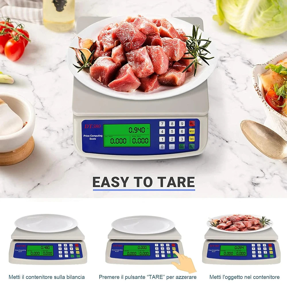 PrecisionWeigh™ Digital Kitchen Scale — 30KG High-Accuracy LCD