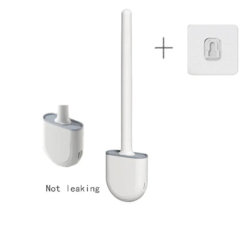Wall-Mounted Toilet Brush & Holder
