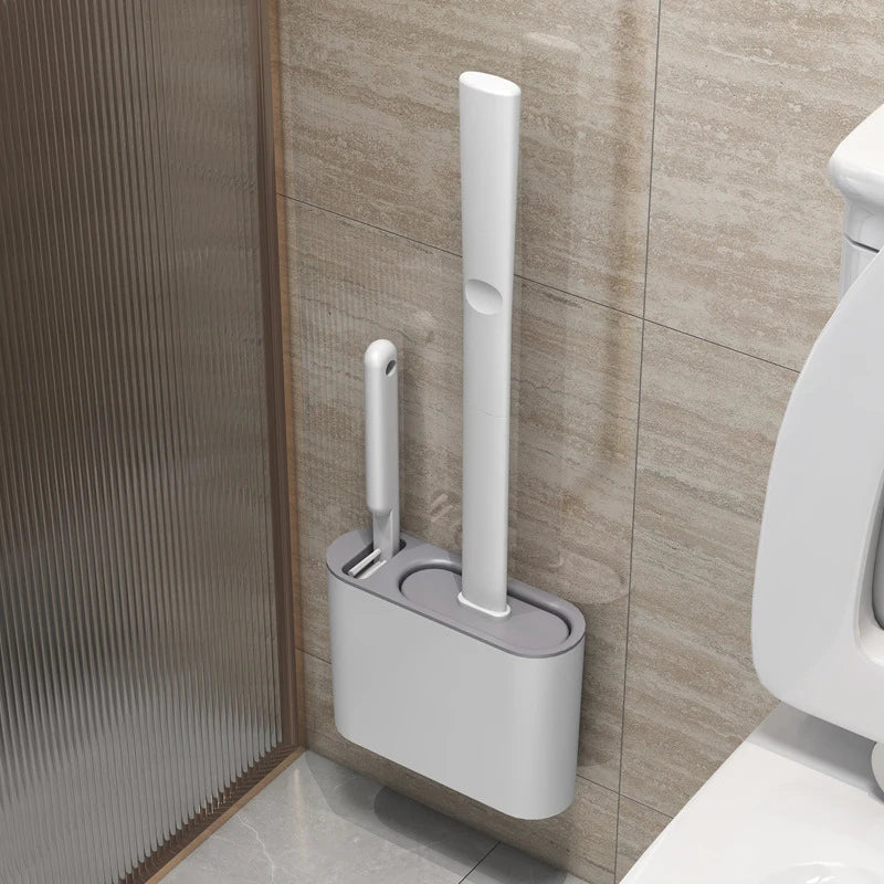 Wall-Mounted Toilet Brush & Holder