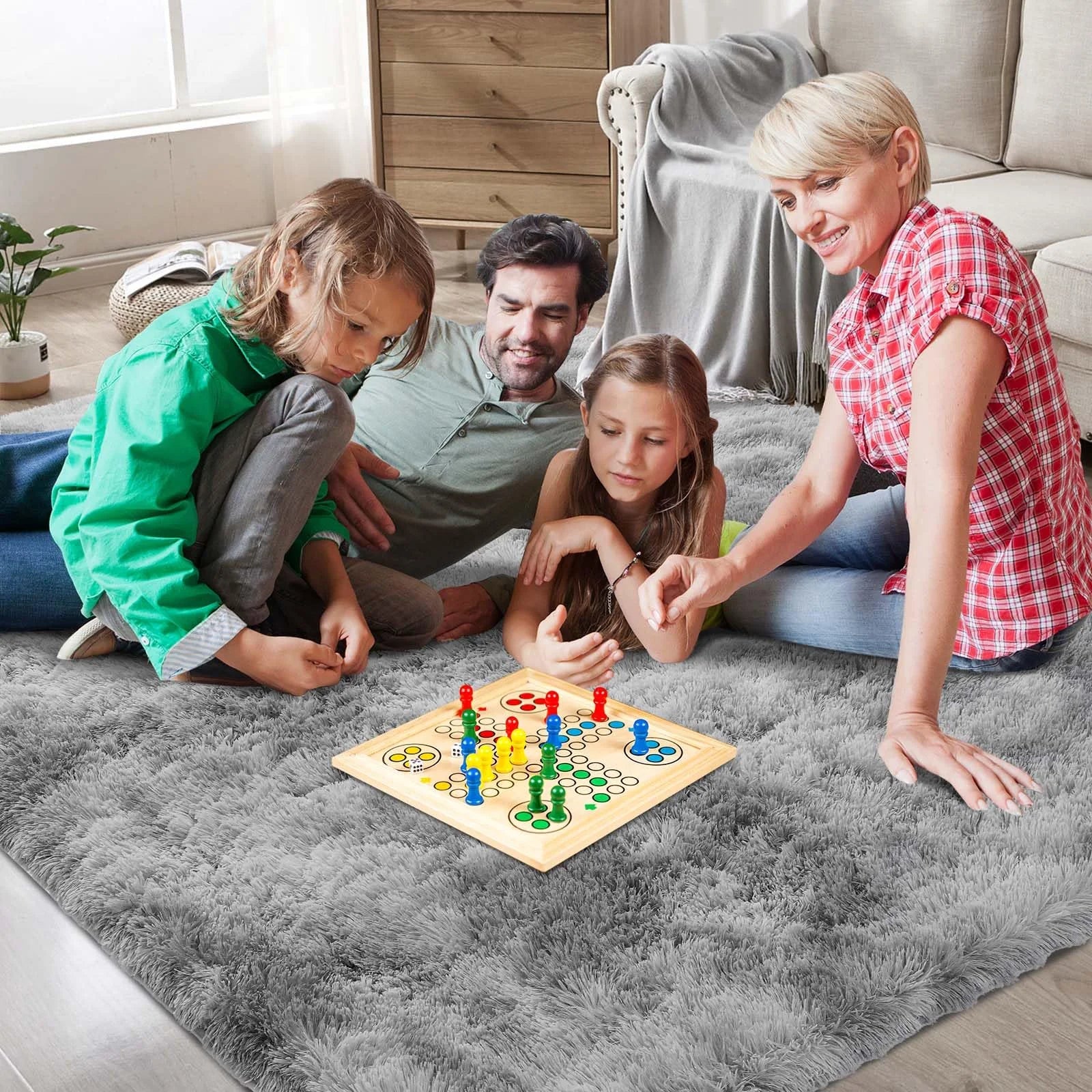 Kavynzo Ultra Soft Puffy Rug For Bedroom Living Room Nursery Carpet