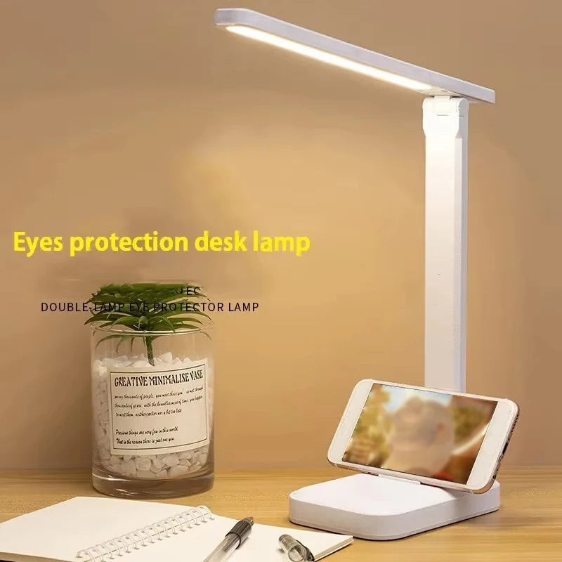 LED Foldable Desk Lamp with Stepless Dimming