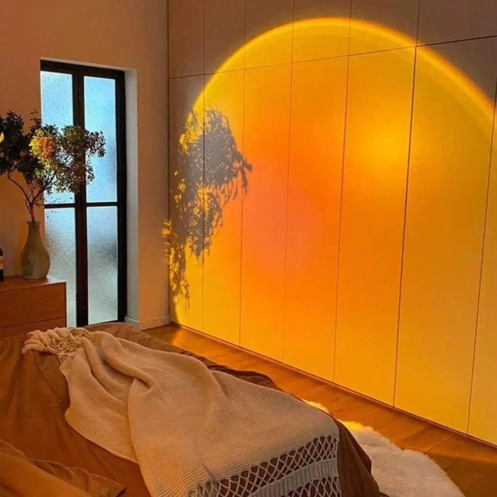Sunset Projection Lamp — Ambient Bedroom Mood Light