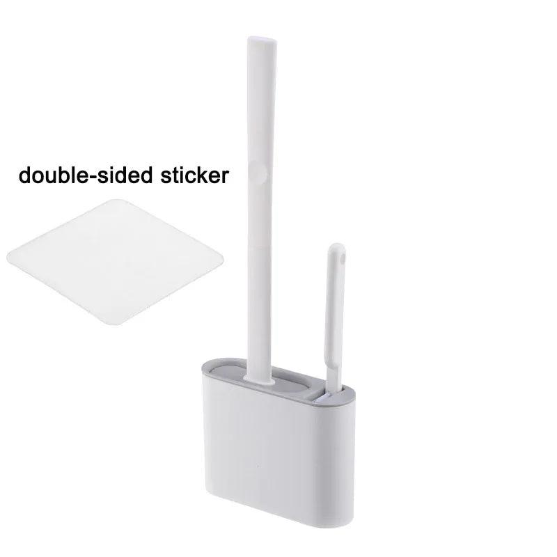 Wall-Mounted Toilet Brush & Holder